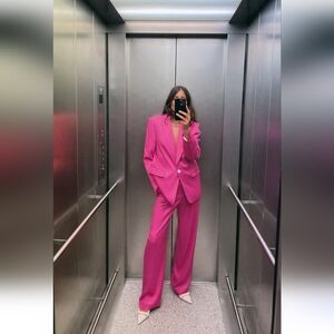 Zara SATIN EFFECT BLAZER